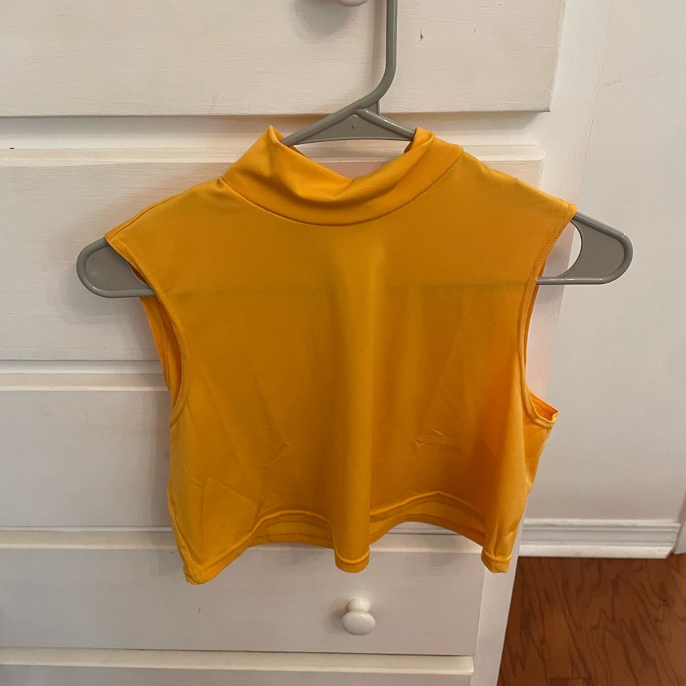 Vibrant Yellow Sleeveless Women's Top